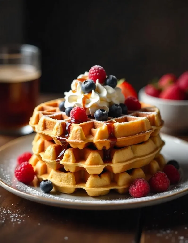 10 Easy Belgian Waffle Recipes You’ll Love with delicious toppings.
